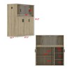 Famapy Reptile Terrarium Cabinet Reptile Habitat:Tempered Glass, Ventilation Holes, Storage Integration – Ideal for Reptile Enthusiasts - 2 of 4