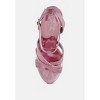 Socialite Metallic Ankle Strap Heel Sandals Women - 4 of 4
