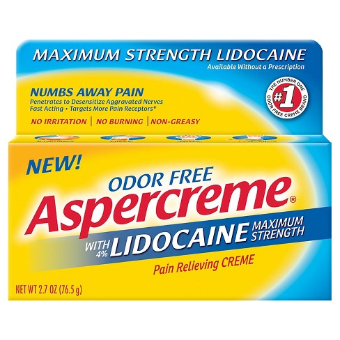Aspercreme® Lidocaine Pain Relieving Creme - 2.7 Oz : Target