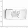 Black Bow Jewelry 10k White Gold Columbus Blue Jackets NHL Money Clip - 2 of 3