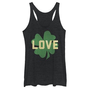 Women's Lost Gods St. Patrick's Day Irish Love Racerback Tank Top - 1 of 4