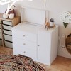 FUFU&GAGA Baby Changing Table Organiser Large Operating Table Edge Protection Safety White - 4 of 4