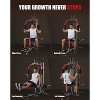 Acekool Home Gym Machine, 400LB Multifunction Strength Training Equipment, Pulley System, Full Body Workout, Fits 1" & 2" Plates - 4 of 4