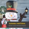 8ft Inflatable Snowman with Rotating Colorful Light, Outdoor Lighted Christmas Blow-Up Yard Decoration with LED Lights, Stakes & Ropes - 4 of 4