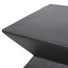 CAVINAS Modern Geometric Lightweight Concrete Patio Table,15.5" Outdoor Side Table,Durable and Stylish End Table for Garden,Patio,Copper - 4 of 4