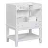 Akoasm 23.6 in. W Sink Bathroom Vanity Cabinet with Drawer and Open Shelf-White - 4 of 4