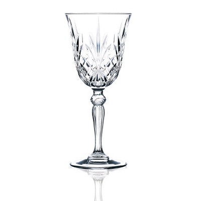 Elegant Clear Crystal Wine Glass Set for Cold Beverages