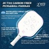 Luzz Pickleball Paddles, T700 Carbon Fiber Pickleball Paddle Sandblasted Surface with Honeycomb Core Pickle Ball Rackets for Ultimate Spin & Control - 3 of 4