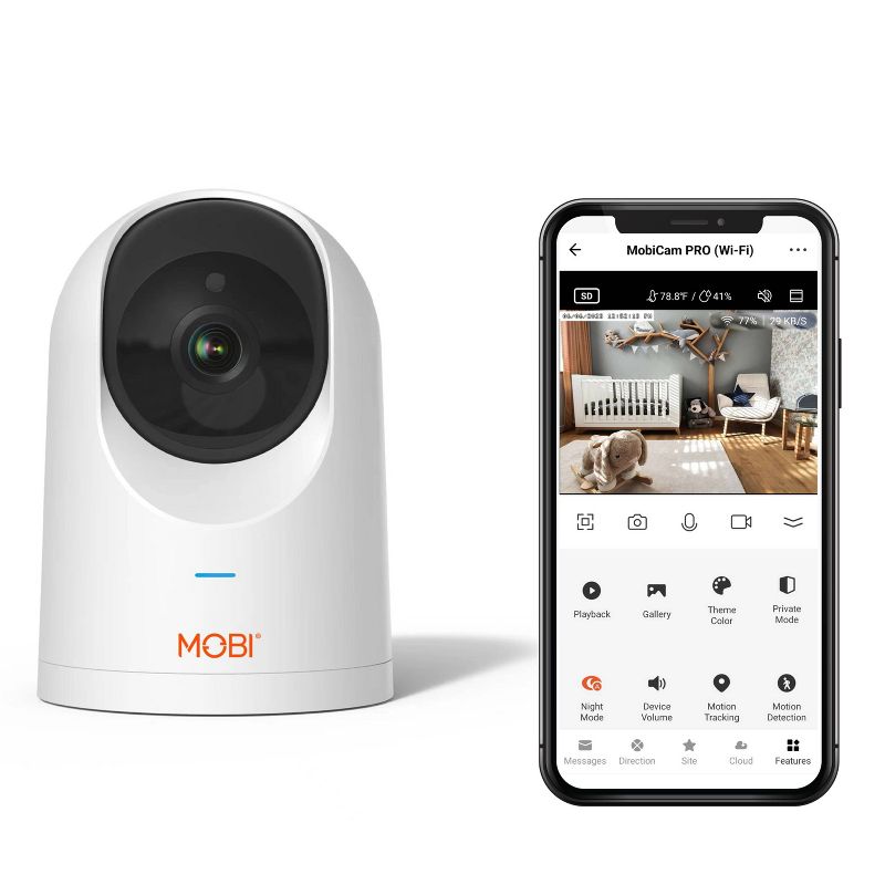 Mobi Cam Pro Smart Wi-Fi Pan &#38; Tilt Camera, 3 of 13