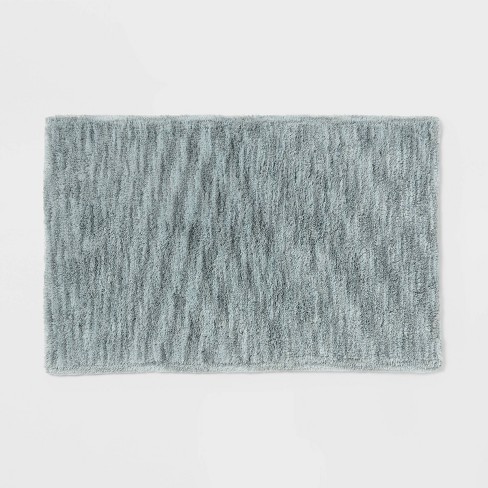 20"x30" Luxe Space Dye Bath Rug Slate Gray - Threshold™ : Target