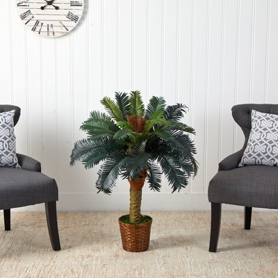 Tropical Sago Palm 3ft Faux Plant in Potted Arrangement
