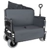 Hrinhom 40.9"W 3-in-1 Utility Cart,Folding Wagon with All-Terrain Wheels - 4 of 4