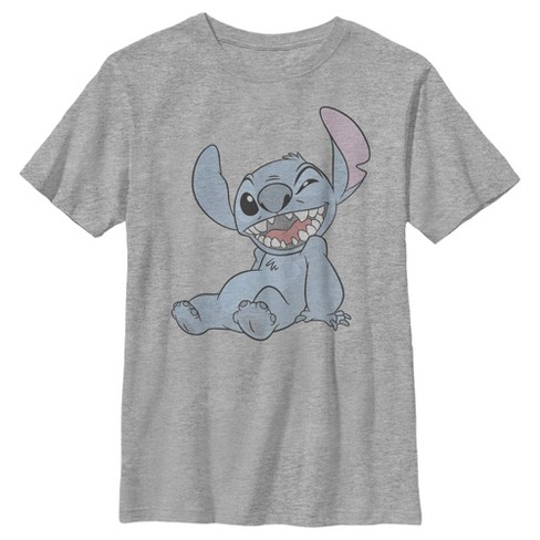 Boy's Lilo & Stitch Experiment 626 Halftone Smile T-shirt - Athletic ...