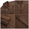 Men's Western Cowboy Shirts Casual Embroidered Long Sleeve Button Down Shirt - 4 of 4