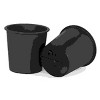 SEVOBAL Planters 7.9" Round Nursery Plant Pot With Drainage Holes Lightweight UV Resistant Durable And All Season (5 Pack), Black, 7.90"*7.9"*6.70" - 4 of 4