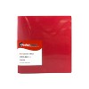 JAM Paper Plastic 2 Inch Binder Red 3 Ring Binder Sold Individually 820T2RD - 2 of 3