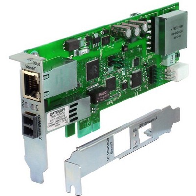 Transition Networks N-GXE-POE-LC-01 Gigabit Ethernet Card - PCI Express 2.0 - 2 Port(s) - 1 - Optical Fiber, Twisted Pair