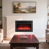 Costway 33" Electric Fireplace Insert 750W Recessed Fireplace Heater with Remote Control - 2 of 4