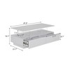 NicBex Modern 2-Tier Fluted Design Coffee Table with Storage Drawers & Open Shelf,Colorful LED Accent Center Table for Living Room,Bedroom - 4 of 4