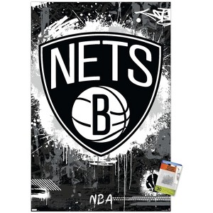 Trends International NBA Brooklyn Nets - Maximalist Logo 23 Unframed Wall Poster Prints - 1 of 4