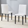 Kumasinova PU Dining Chairs Set,Kitchen Chairs with Ergonomic Backrest,Sponge Seat,Black Metal Legs,Chairs for Dining Room,Home Office - 2 of 4