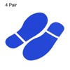 Unique Bargains Home Classroom Floor Stairs Decal PVC Footprint Sticker 4 Pairs - 3 of 4
