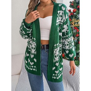 Clearlove Womens Casual Lightweight Long Sleeve Open Front Cardigan Sweaters with Pockets - 1 of 4