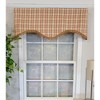 RLF Home Dotted Squares Cornice 3" Rod Pocket Lining Luxurious and Elegant Window Treatment Valance 50" x 17" Peach - image 2 of 4