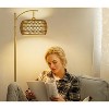 KTMBDW Dimmable Floor Lamp, LED Edison Bulb Included, Arc Floor Lamps for Living Room Modern Standing Lamp with Linen Shade for Bedroom Office - 3 of 4