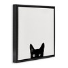 Stupell Industries Black Cat Peeking From Below, 25" x 25" - 3 of 4