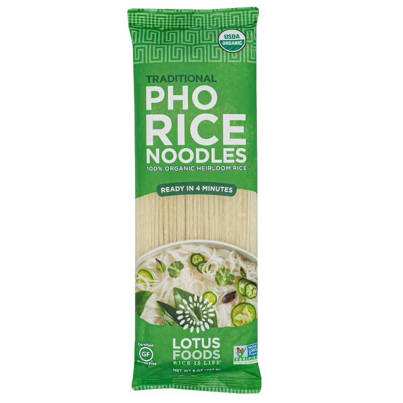 Lotus Foods Pho Rice Noodles - 8oz, 1 of 5