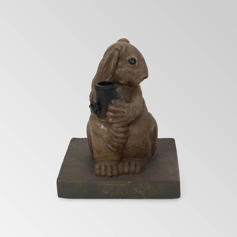 Fenske Rabbit Umbrella Base Light Brown - Christopher Knight Home: Outdoor Patio Stand, No Assembly Required