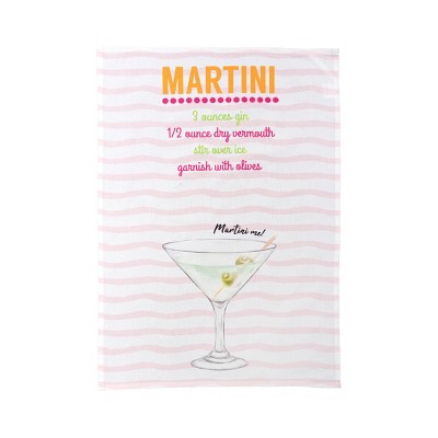 C&F Home Martini Printed Flour Sack Kitchen Towel Dishtowel