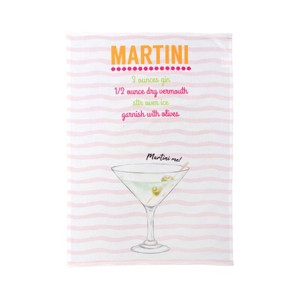 C&F Home Martini Printed Flour Sack Kitchen Towel Dishtowel - 1 of 2