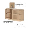 Plank+Beam Contour Solid Wood Sideboard with 2 Doors, 59" TV Stand for Living Room - 3 of 4