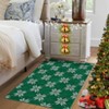 Garvee Christmas Area Rug Entryway Runner  Rug Machine Washable Rugs Vintage Living Room Rugs Low Pile Carpet Red/Green Xmas Non-Slip Rug for Bedroom - 3 of 4