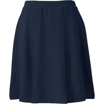 Lands' End Lands' End School Uniform Women's Ponte Pleat Skirt
