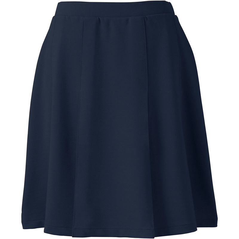 Lands' End Lands' End School Uniform Women's Ponte Pleat Skirt, 1 of 3