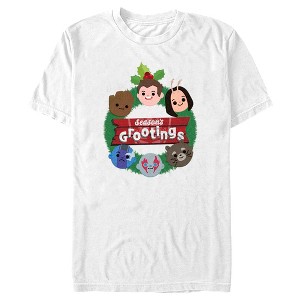 Men's Guardians of the Galaxy Holiday Special Season's Grootings Cute Characters T-Shirt - 1 of 4