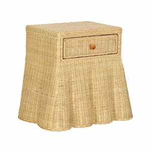 TOV Furniture Pentra 1-Drawer Nightstand in Natural Rattan - 1 of 4