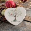 In Loving Memory of Mom and Dad Cardinal on a Tree Ornament, Heavenly Christmas Remembrance Gift| OrnamentallyYou - 4 of 4