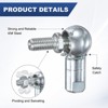 Unique Bargains Self-lubricating Steel Durable Multipurpose Use Rod End Bearings 4 Pcs - 2 of 4