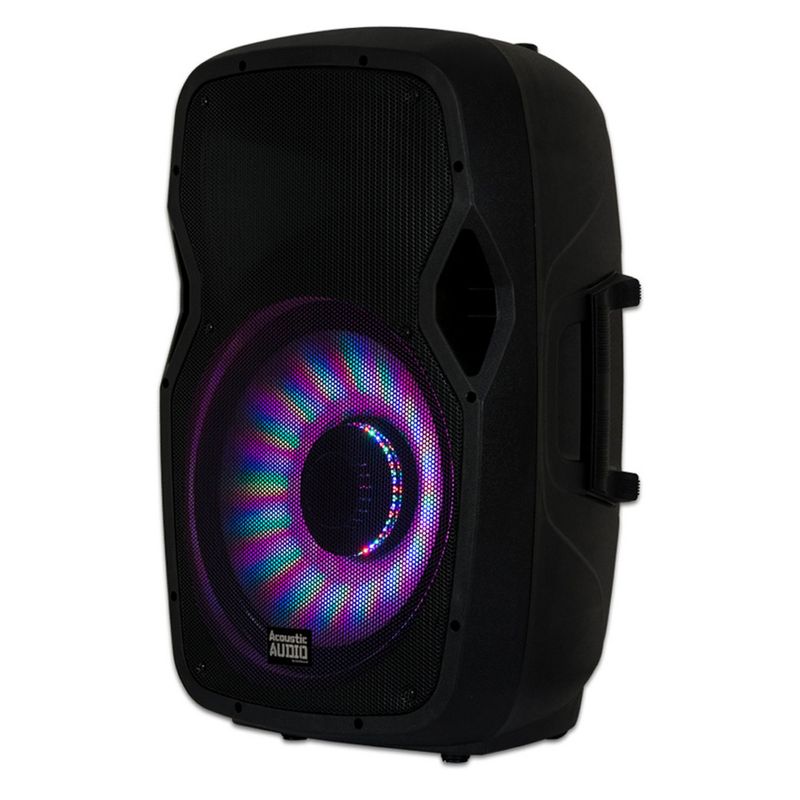 Acoustic Audio by Goldwood Wireless Portable Bluetooth Multicolored LED Speaker System with Stand, Microphone, and Remote Control, 2 of 7