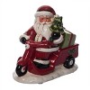 Transpac 8.25 in. Holiday Vespa Santa with Music - 4 of 4