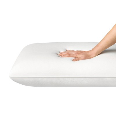 Standard White Memory Foam Bed Pillow with Washable Cover