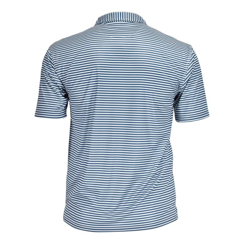 Burnside Men's Burn Golf Polo Shirt | Blue, Red or Navy  Striped, 3 of 4