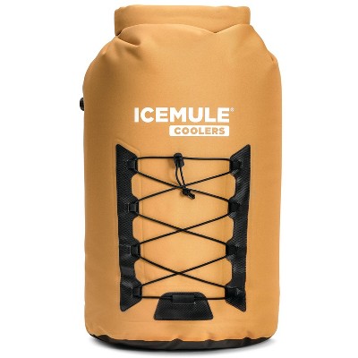 IceMule 1015-TB Pro XLarge Collapsible Portable Soft Sided Roll Top 33 Liter 24 Can Lightweight Insulated Waterproof Leak Proof Backpack Cooler Bag