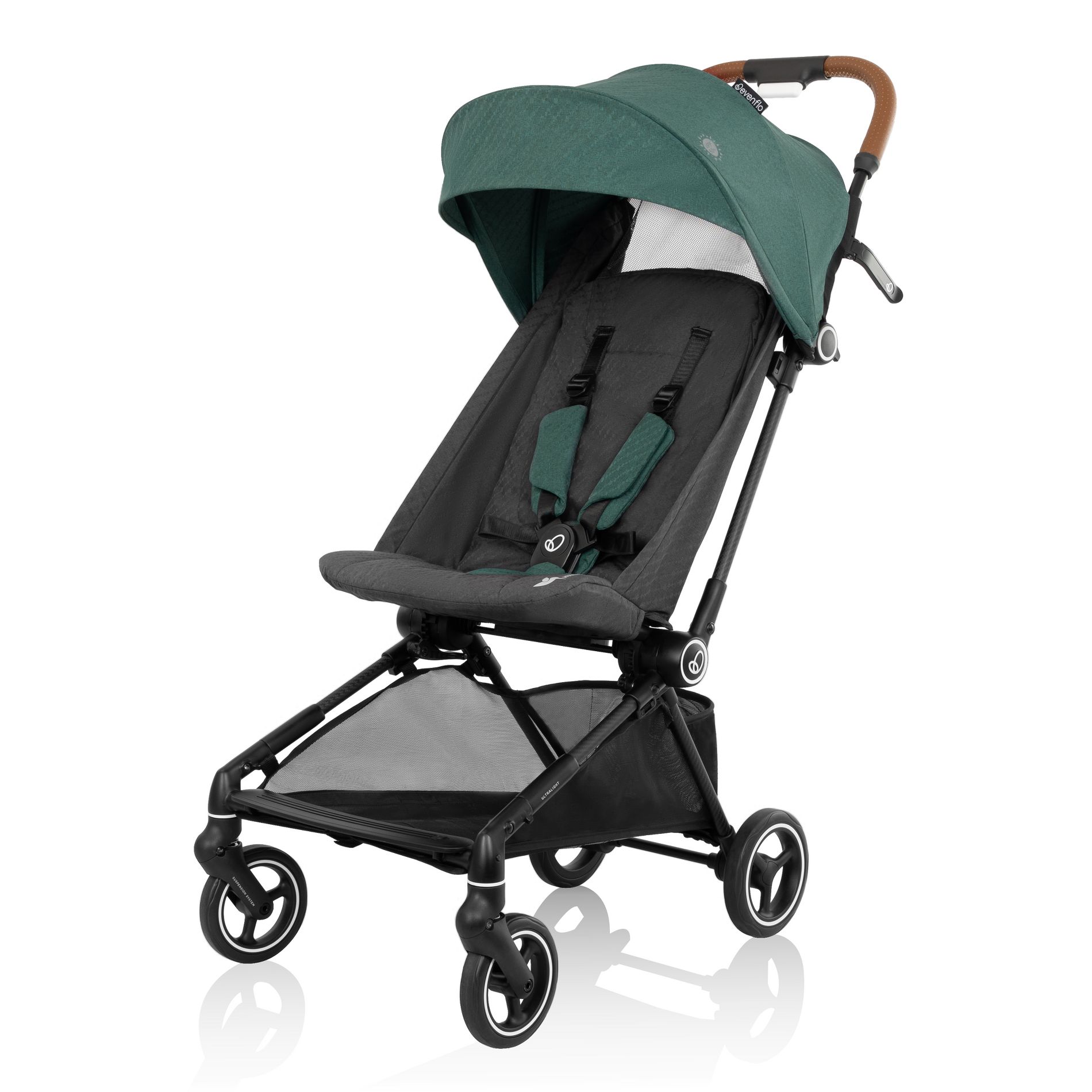 Evenflo Hummingbird Carbonfiber Stroller - Caslon Green