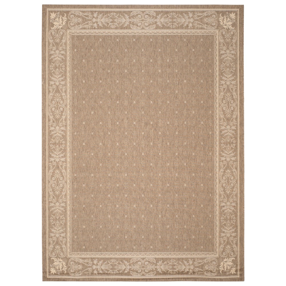 8'X11' Herning Outdoor Rug Brown/Natural - Safavieh