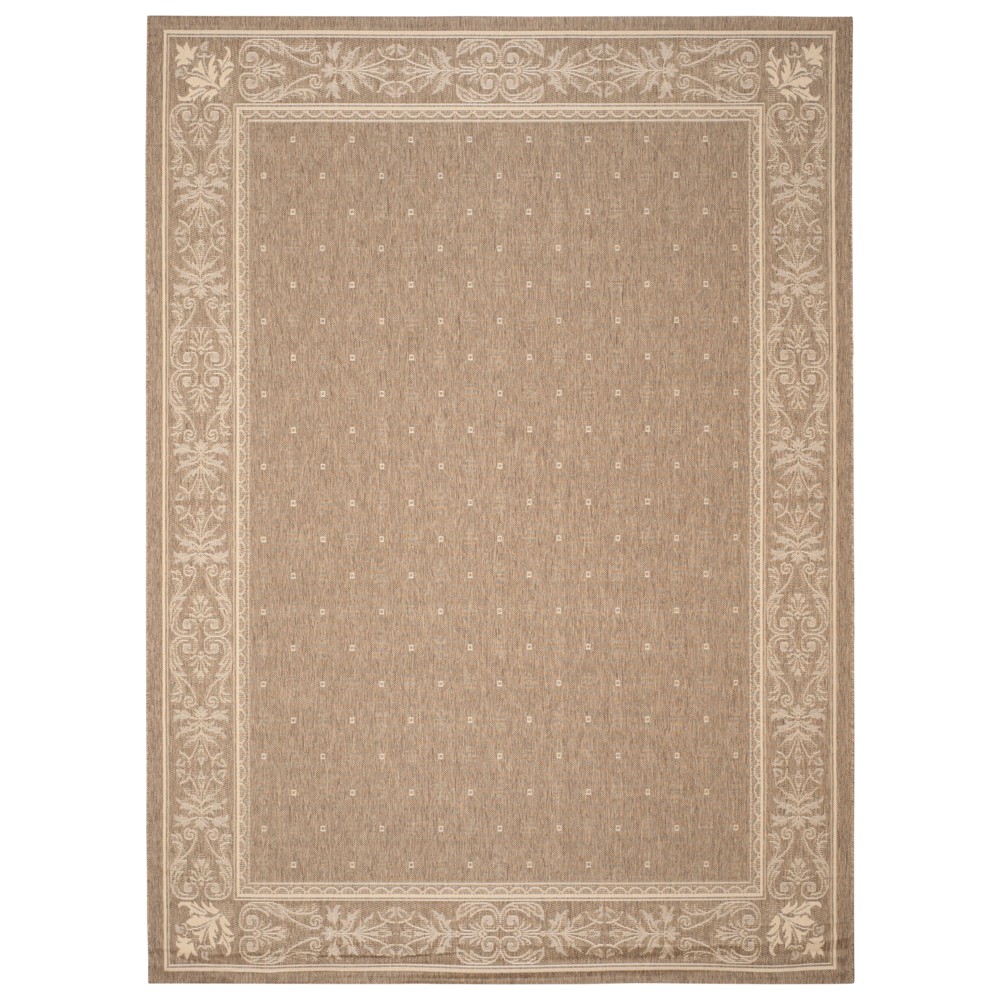 8'X11' Herning Outdoor Rug Brown/Natural - Safavieh